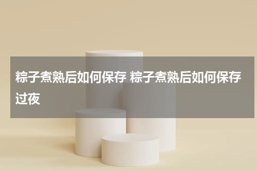 粽子煮熟后如何保存 粽子煮熟后如何保存过夜