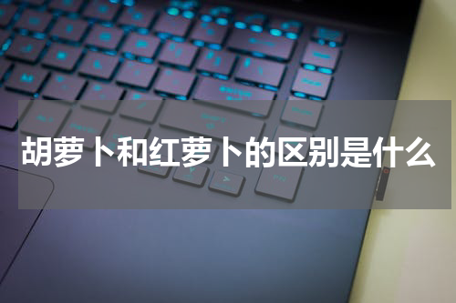 胡萝卜和红萝卜的区别是什么