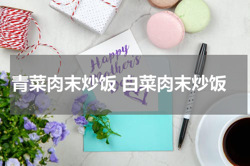 青菜肉末炒饭 白菜肉末炒饭
