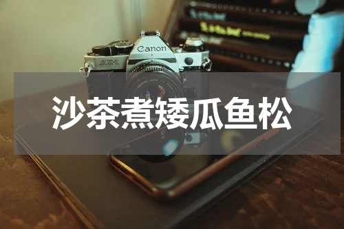 沙茶煮矮瓜鱼松