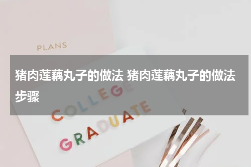 猪肉莲藕丸子的做法 猪肉莲藕丸子的做法步骤