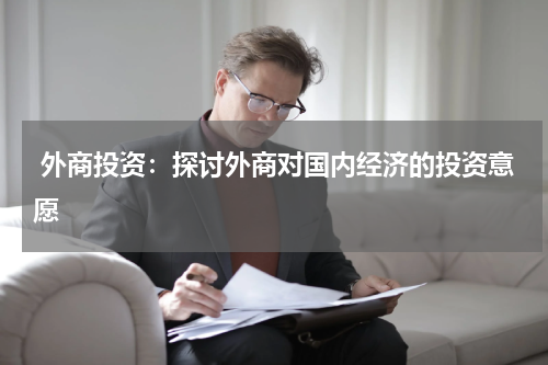  外商投资：探讨外商对国内经济的投资意愿