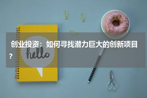  创业投资：如何寻找潜力巨大的创新项目？
