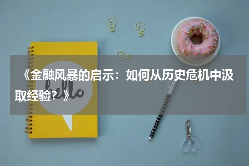  《金融风暴的启示：如何从历史危机中汲取经验？》