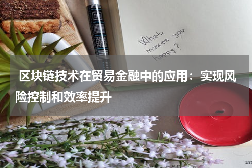  区块链技术在贸易金融中的应用：实现风险控制和效率提升