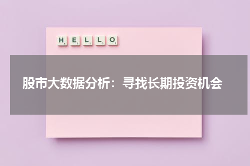  股市大数据分析：寻找长期投资机会