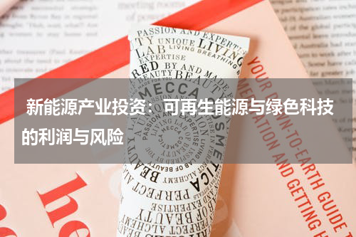 新能源产业投资:可再生能源与绿色科技的利润与风险