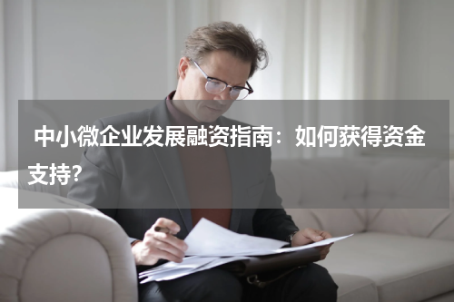  中小微企业发展融资指南：如何获得资金支持？